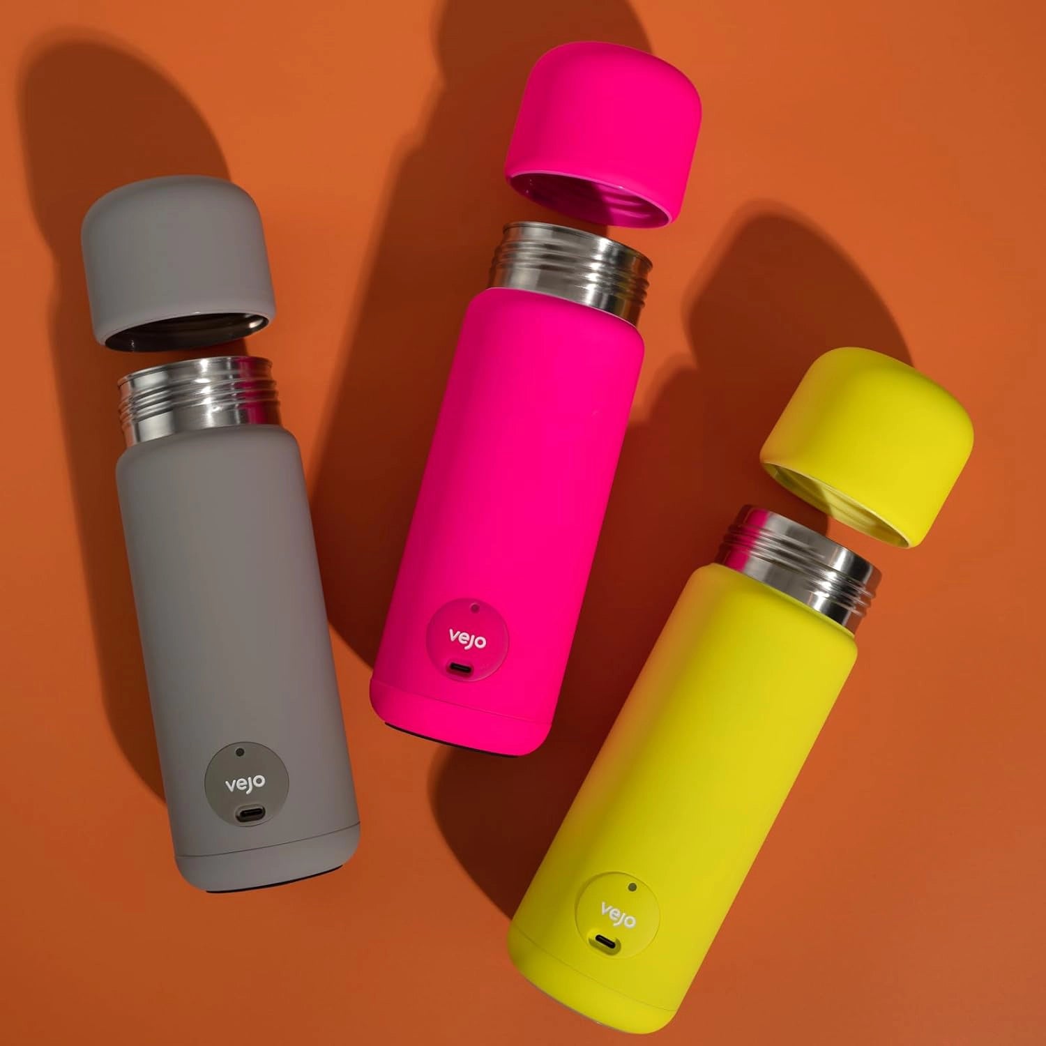 VEJO 12oz Electric Protein Shaker Bottle – USB Rechargeable Powder Mixer for Protein Shakes